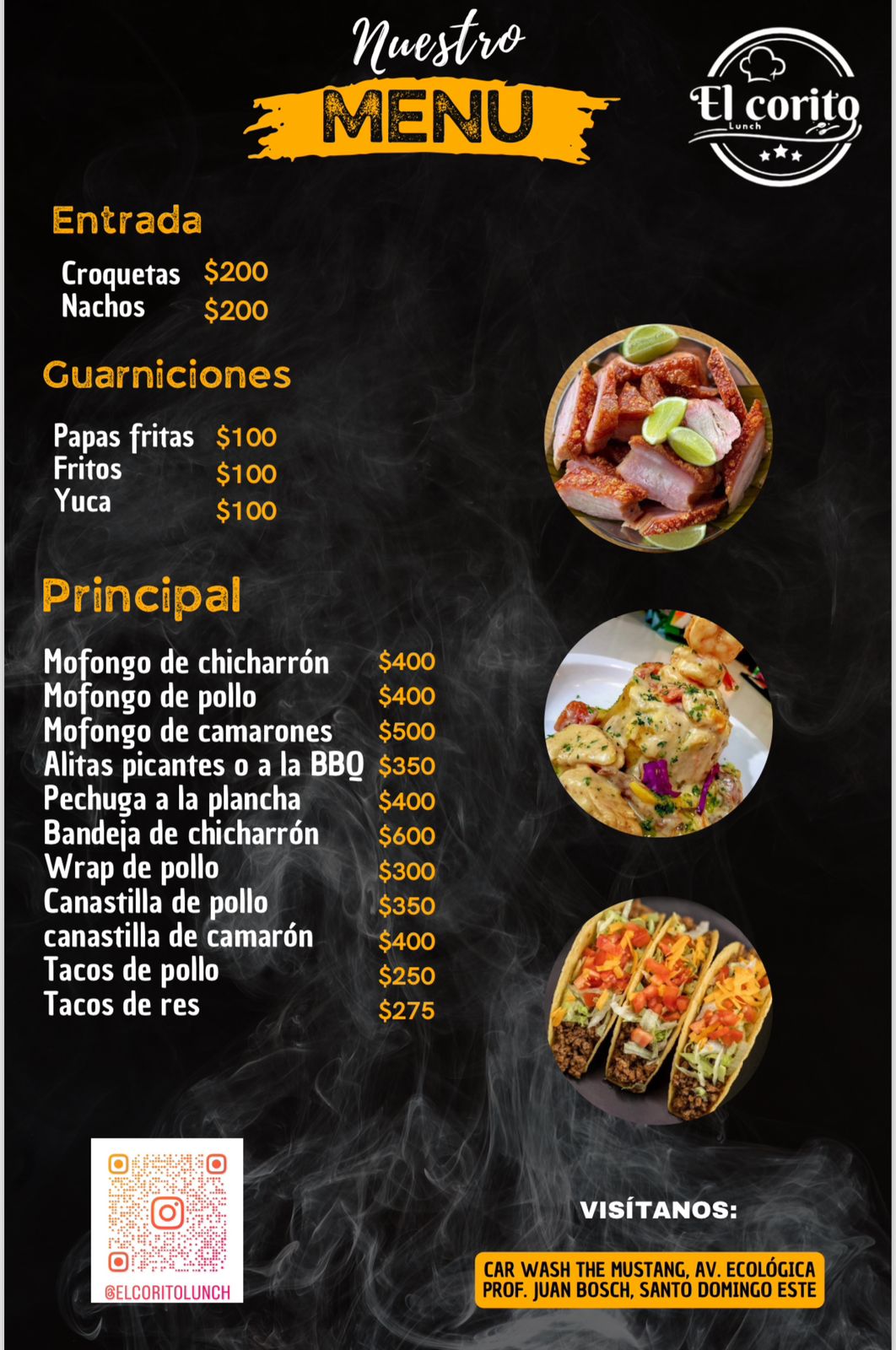 El Corito Menu